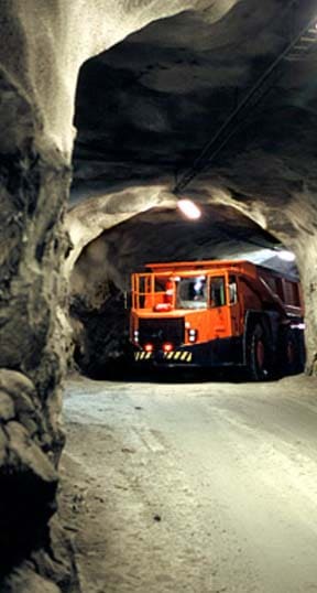 Sandvik mining truck